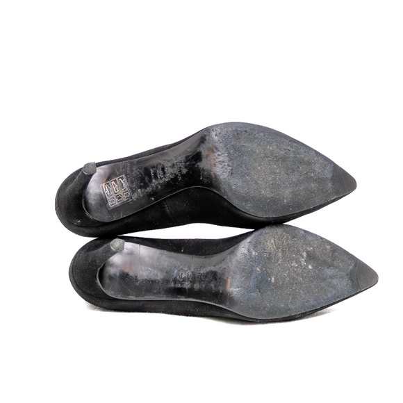 Stuart Weitzman Black Suede Pointed Toe Pumps – US‎ 7 - Picture 10 of 12